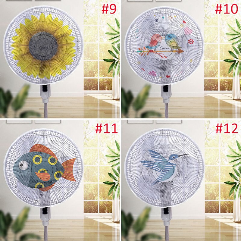 Dustproof Electric Fan Cover Anti-Chuck Safety Mesh Fan Protection Finger Protector Net Cover Fan Guard Home Office Dust Cover